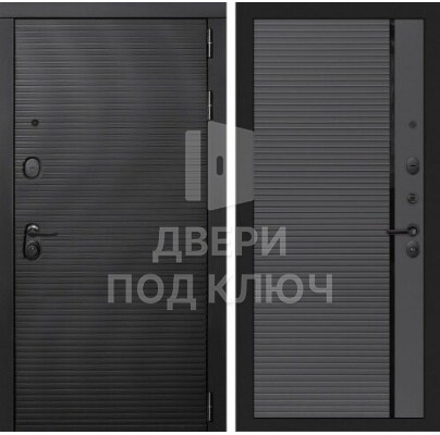 Входная недорогая однопольная парадная стальная дверь для дома с отделкой МДФ ДПК-12360